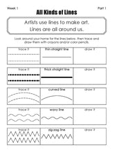 Load image into Gallery viewer, Warrior Notes Homeschooling: Kindergarten Art
