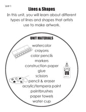 Load image into Gallery viewer, Warrior Notes Homeschooling: Kindergarten Art
