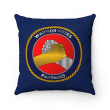 Load image into Gallery viewer, Warrior Notes: Partners -Faux Suede Square Pillow
