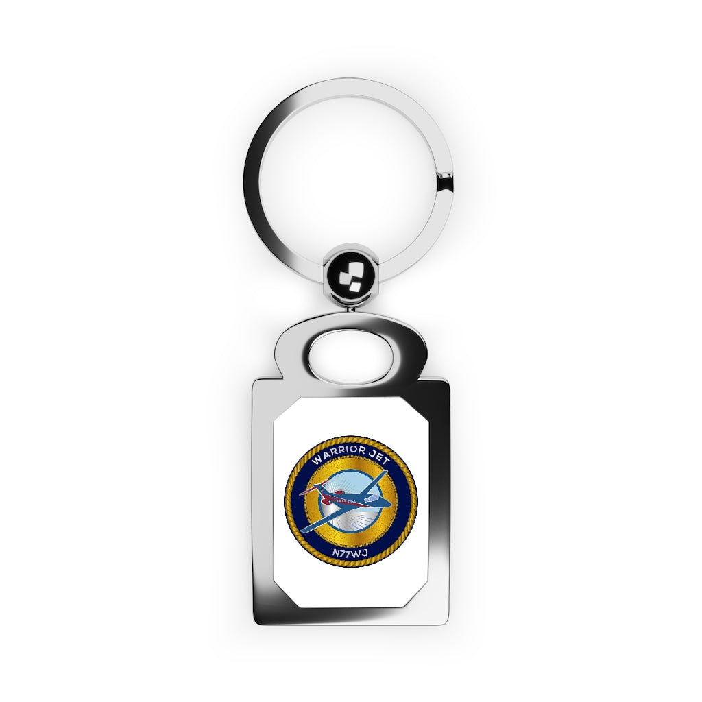 Warrior Notes: Jet -Rectangle Keyring