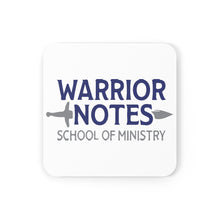 Load image into Gallery viewer, Warrior Notes: School of Ministry_Logo Teens -Cork Back Coaster
