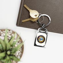 Load image into Gallery viewer, Warrior Notes: Jet -Rectangle Keyring
