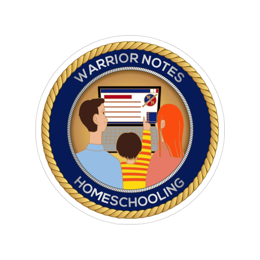 Warrior Notes: Homeschooling-Transparent Outdoor Stickers, Die-Cut, 1pcs
