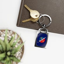 Load image into Gallery viewer, Warrior Notes: Logo - Rectangle Keyring
