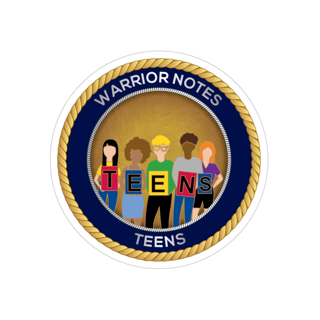Warrior Notes: Teens -Transparent Outdoor Stickers, Die-Cut, 1pcs
