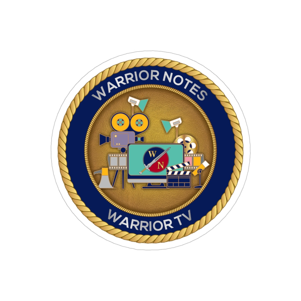 Warrior Notes: TV -Transparent Outdoor Stickers, Die-Cut, 1pcs