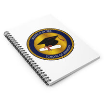 Load image into Gallery viewer, Warrior Notes: School of Ministry -Spiral Notebook - Ruled Line
